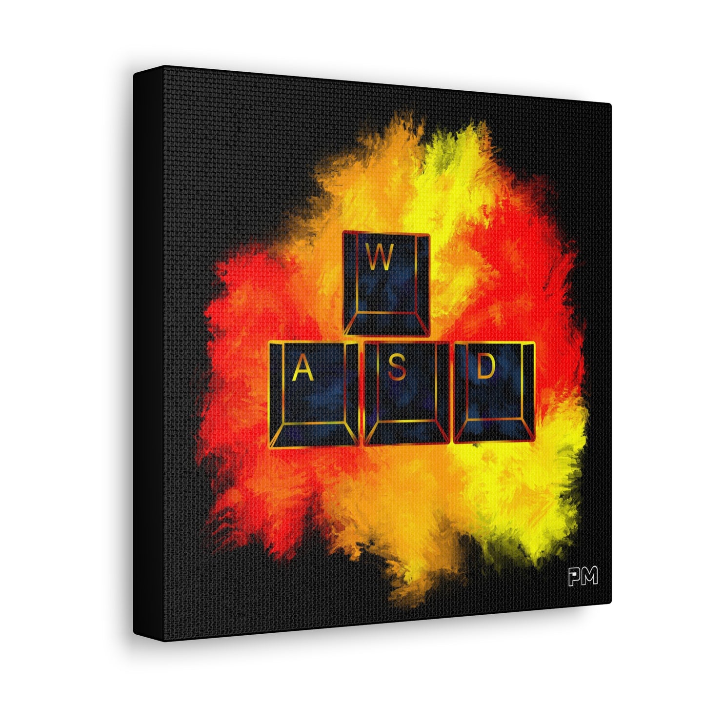 Gaming WASD Explosion Canvas