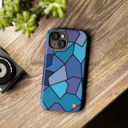 Blue Geometric Phone Case