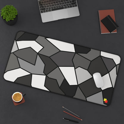 Black and White Geometric Mouse Pad / Desk Mat