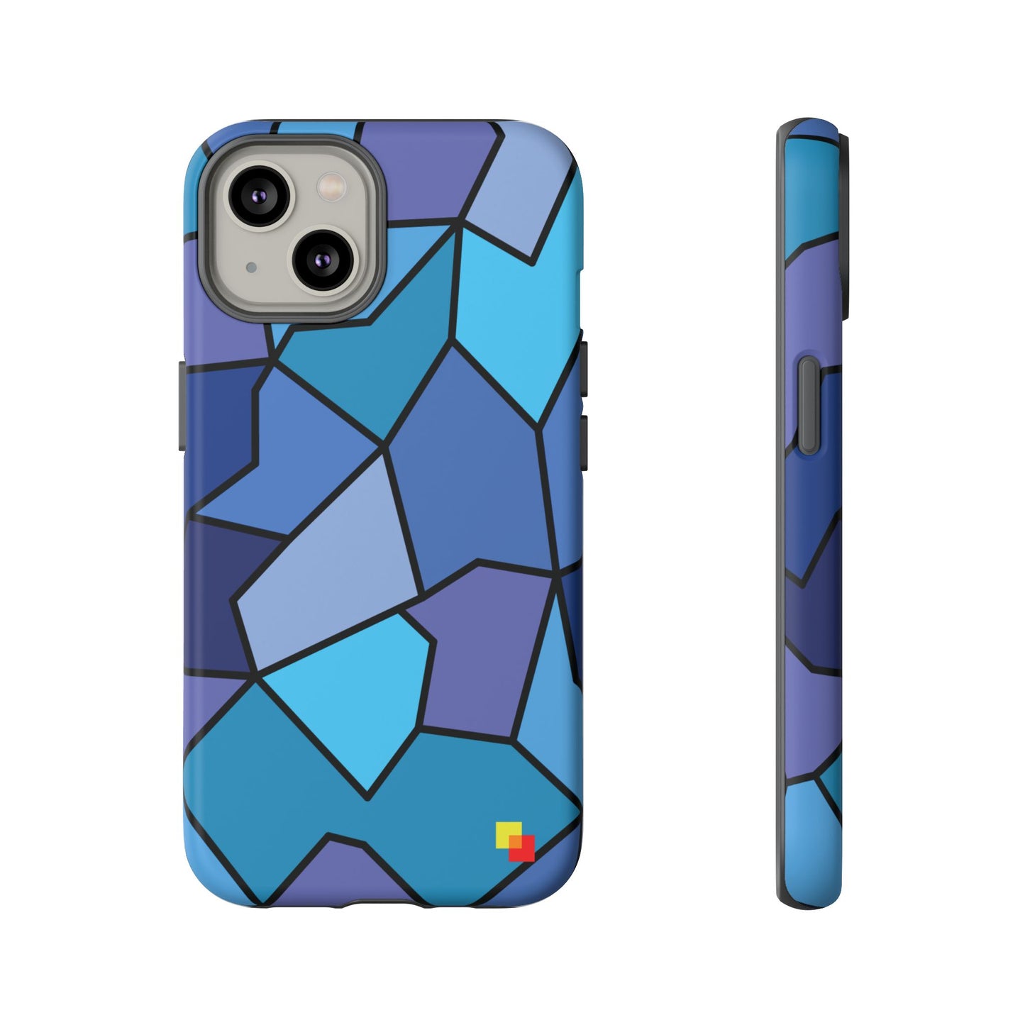 Blue Geometric Phone Case