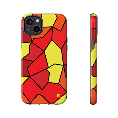 Orange Geometric Phone Case