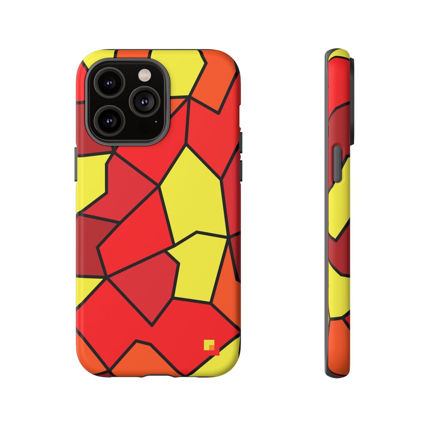 Orange Geometric Phone Case