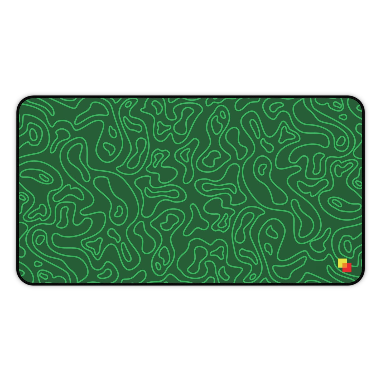 Green Topographic Mouse Pad / Desk Mat