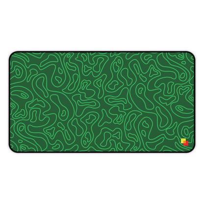 Green Topographic Mouse Pad / Desk Mat